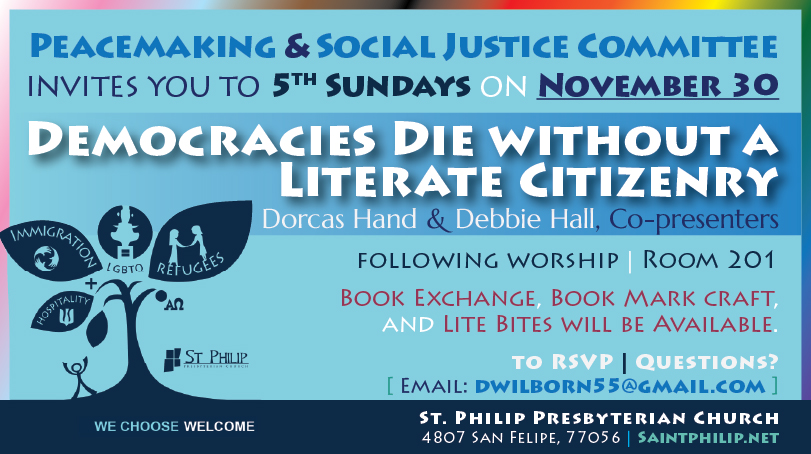 Register your children for St. Philip's Advent VBS on Saturday, December 6 from 9 am to 2 pm.  This year's theme is Shepherds on the Way - Luke 2:8-20. All children ages 3 through 5th grade are welcome. There is no cost.